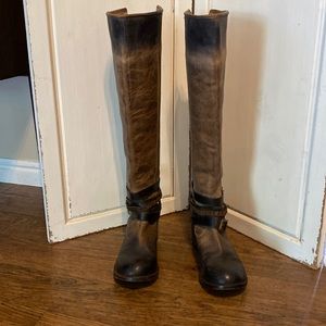 FreeBird knee high leather boots Aspen size 9